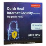 Renewal, 10 Users, 1 Year, Quick Heal Internet Security