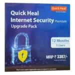 Renewal, 5 Users, 1 Year, Quick Heal Internet Security, Email Delivery